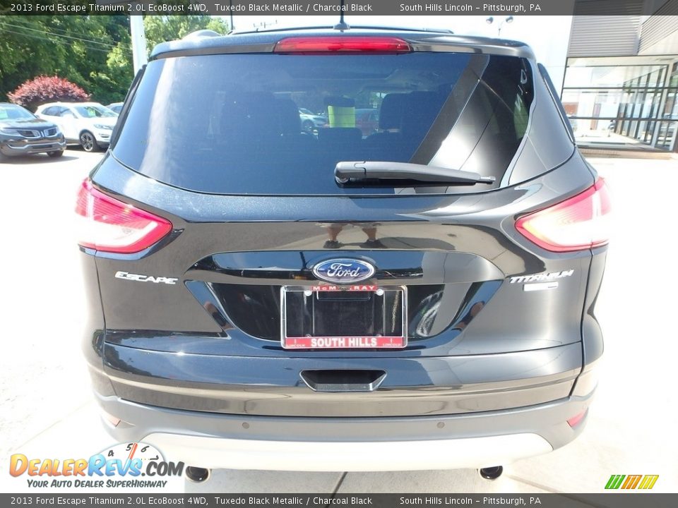 2013 Ford Escape Titanium 2.0L EcoBoost 4WD Tuxedo Black Metallic / Charcoal Black Photo #4