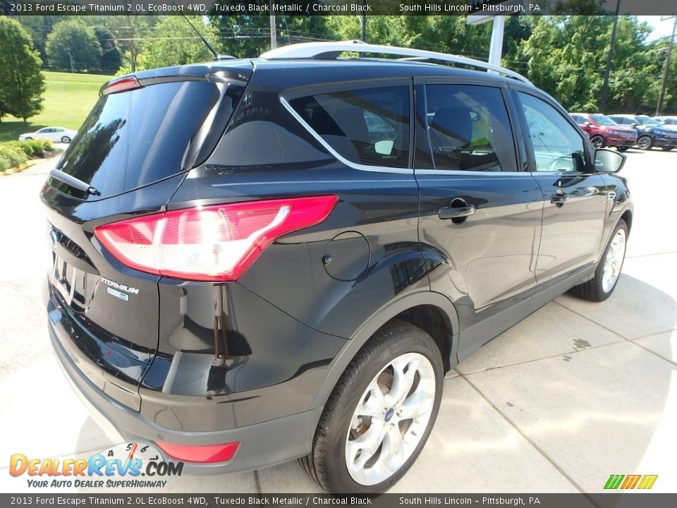 2013 Ford Escape Titanium 2.0L EcoBoost 4WD Tuxedo Black Metallic / Charcoal Black Photo #5