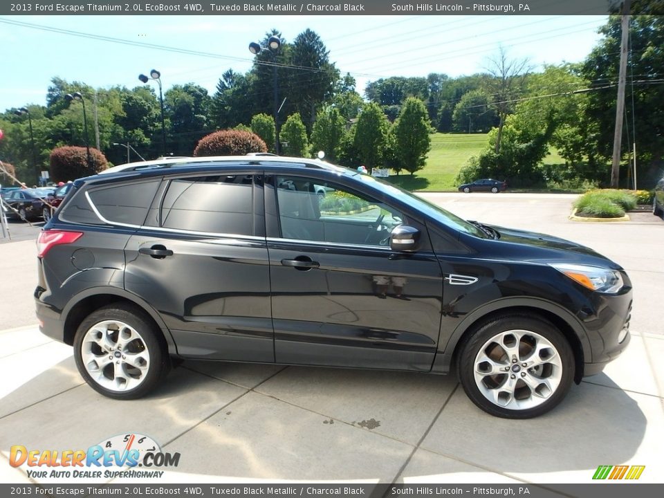 2013 Ford Escape Titanium 2.0L EcoBoost 4WD Tuxedo Black Metallic / Charcoal Black Photo #6