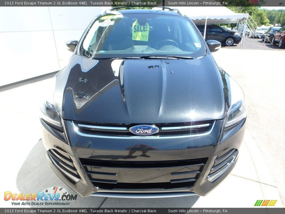 2013 Ford Escape Titanium 2.0L EcoBoost 4WD Tuxedo Black Metallic / Charcoal Black Photo #8
