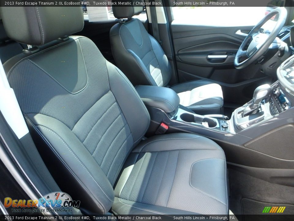 2013 Ford Escape Titanium 2.0L EcoBoost 4WD Tuxedo Black Metallic / Charcoal Black Photo #10