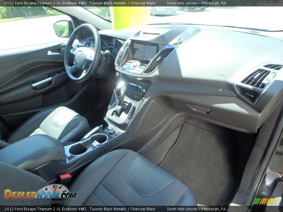 2013 Ford Escape Titanium 2.0L EcoBoost 4WD Tuxedo Black Metallic / Charcoal Black Photo #11