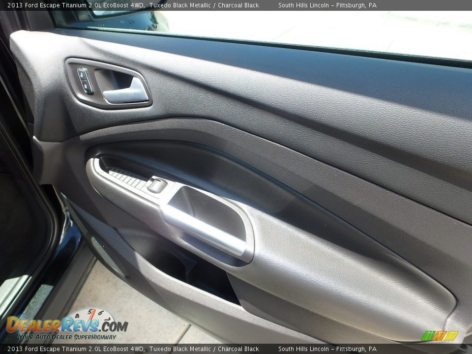 2013 Ford Escape Titanium 2.0L EcoBoost 4WD Tuxedo Black Metallic / Charcoal Black Photo #12