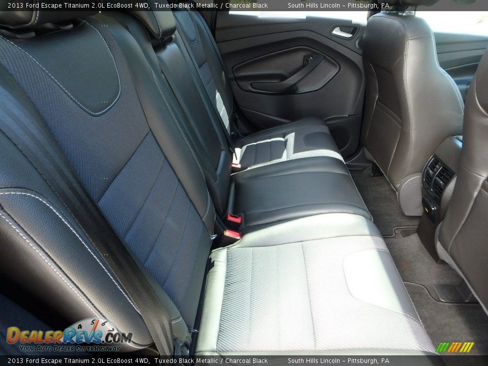 2013 Ford Escape Titanium 2.0L EcoBoost 4WD Tuxedo Black Metallic / Charcoal Black Photo #13