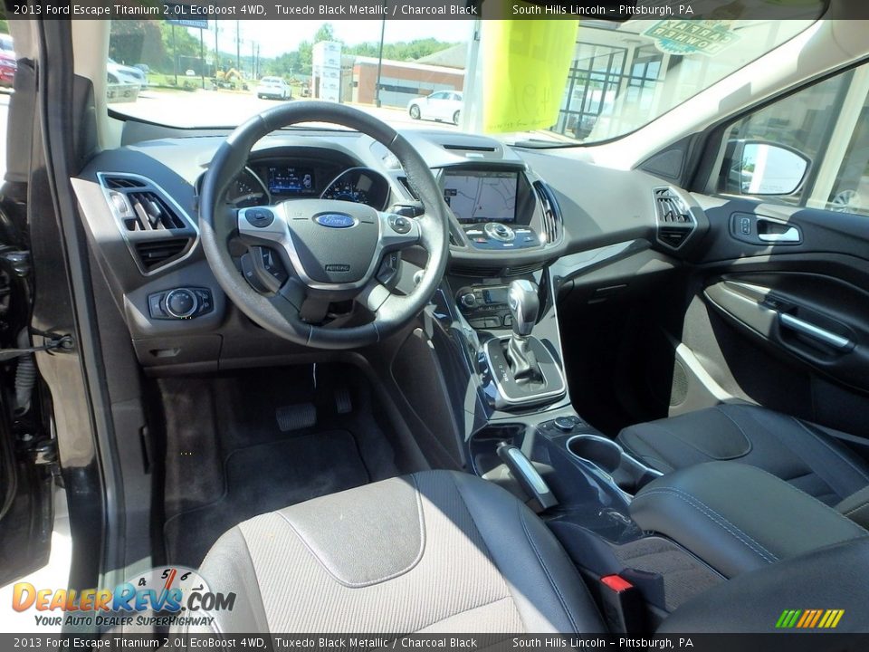 2013 Ford Escape Titanium 2.0L EcoBoost 4WD Tuxedo Black Metallic / Charcoal Black Photo #16