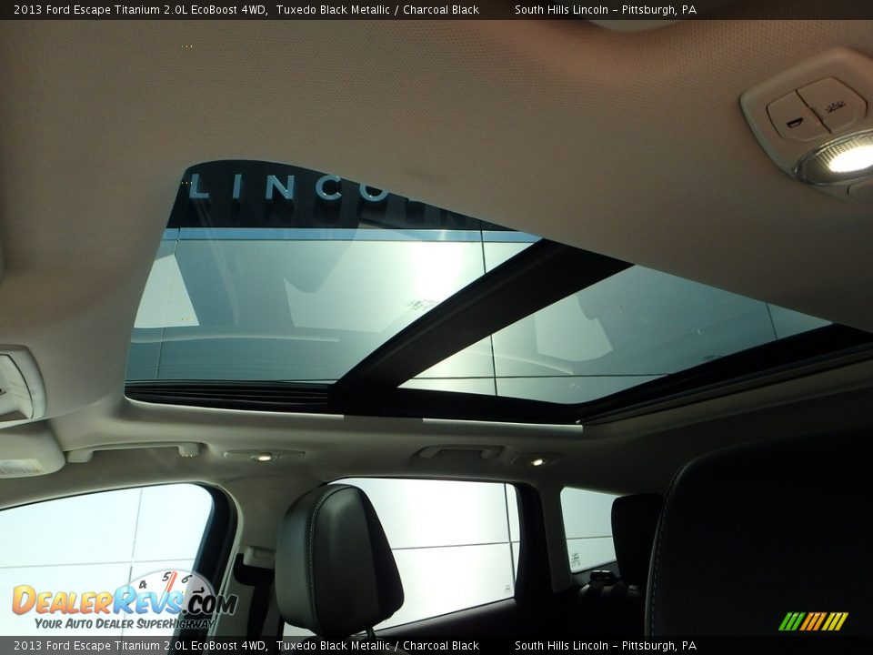 2013 Ford Escape Titanium 2.0L EcoBoost 4WD Tuxedo Black Metallic / Charcoal Black Photo #19