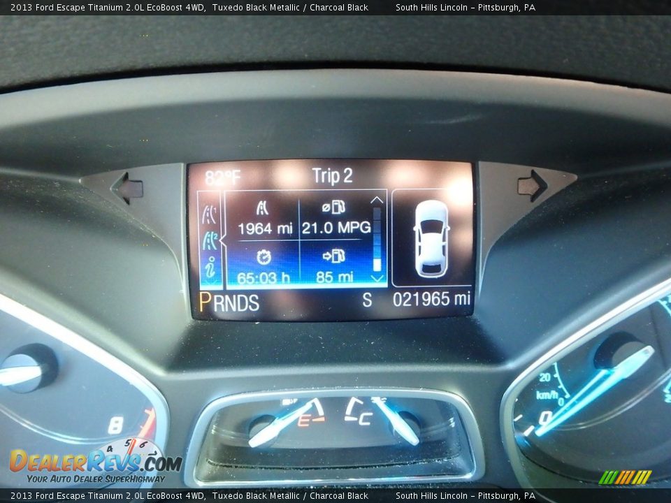 2013 Ford Escape Titanium 2.0L EcoBoost 4WD Tuxedo Black Metallic / Charcoal Black Photo #24