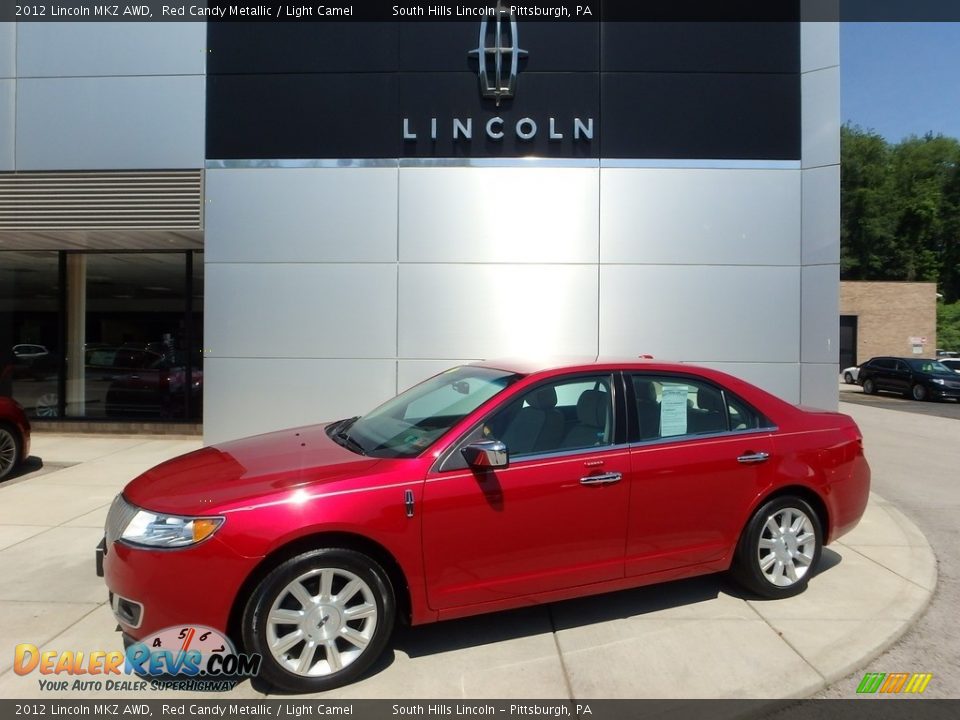 2012 Lincoln MKZ AWD Red Candy Metallic / Light Camel Photo #1