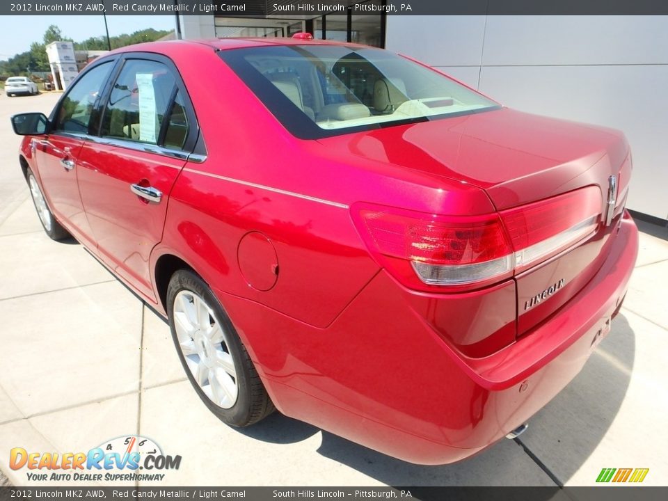 2012 Lincoln MKZ AWD Red Candy Metallic / Light Camel Photo #3