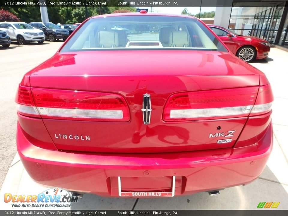 2012 Lincoln MKZ AWD Red Candy Metallic / Light Camel Photo #4