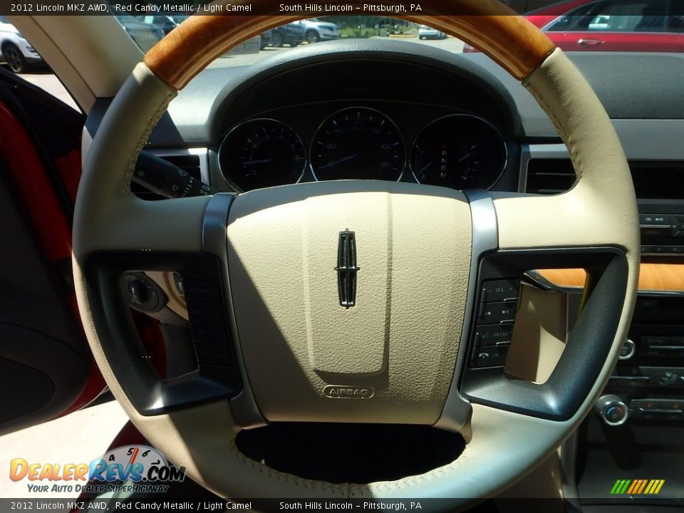 2012 Lincoln MKZ AWD Red Candy Metallic / Light Camel Photo #22