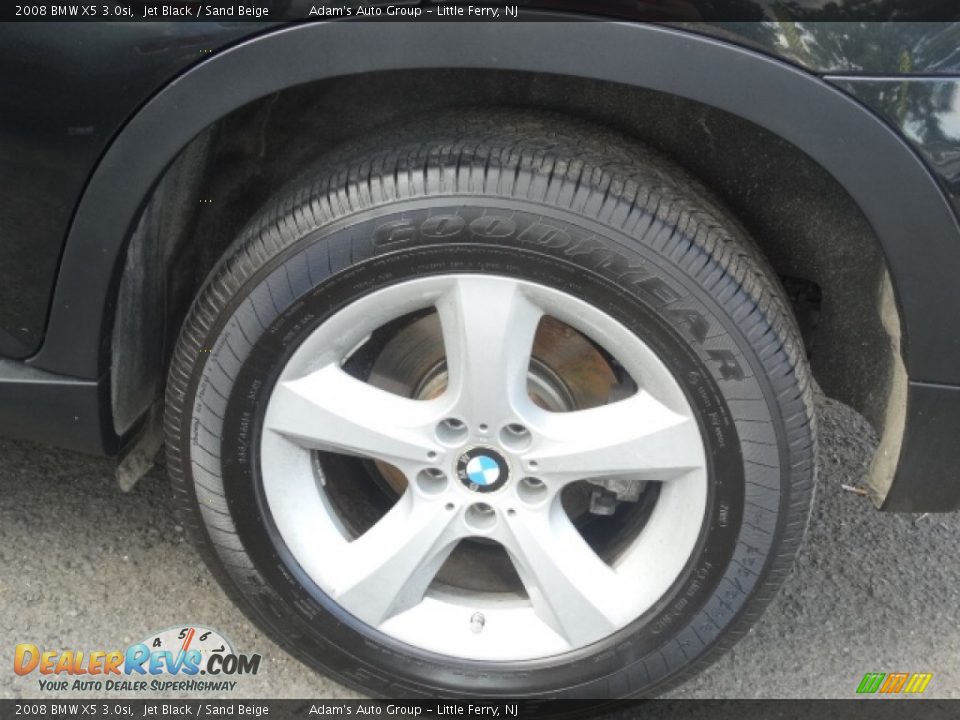 2008 BMW X5 3.0si Jet Black / Sand Beige Photo #22