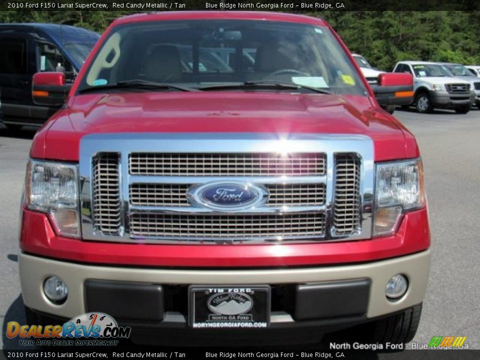 2010 Ford F150 Lariat SuperCrew Red Candy Metallic / Tan Photo #4