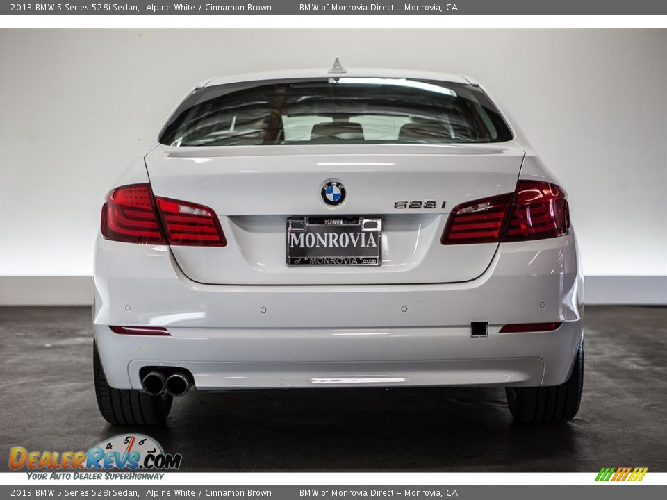 2013 BMW 5 Series 528i Sedan Alpine White / Cinnamon Brown Photo #3