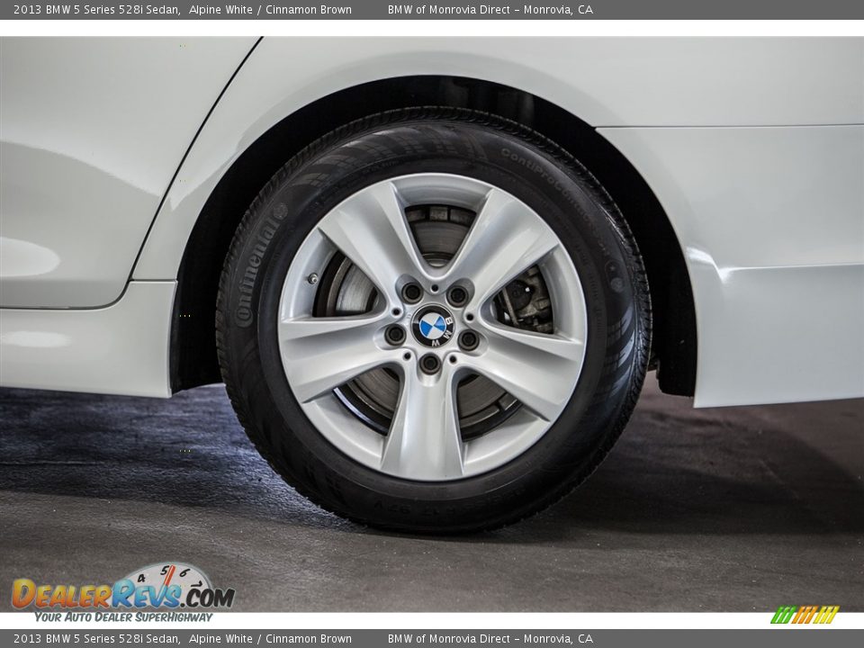 2013 BMW 5 Series 528i Sedan Alpine White / Cinnamon Brown Photo #8