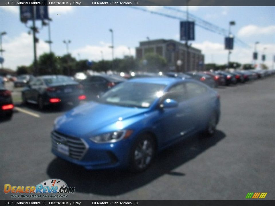 2017 Hyundai Elantra SE Electric Blue / Gray Photo #3