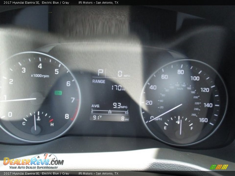2017 Hyundai Elantra SE Electric Blue / Gray Photo #18