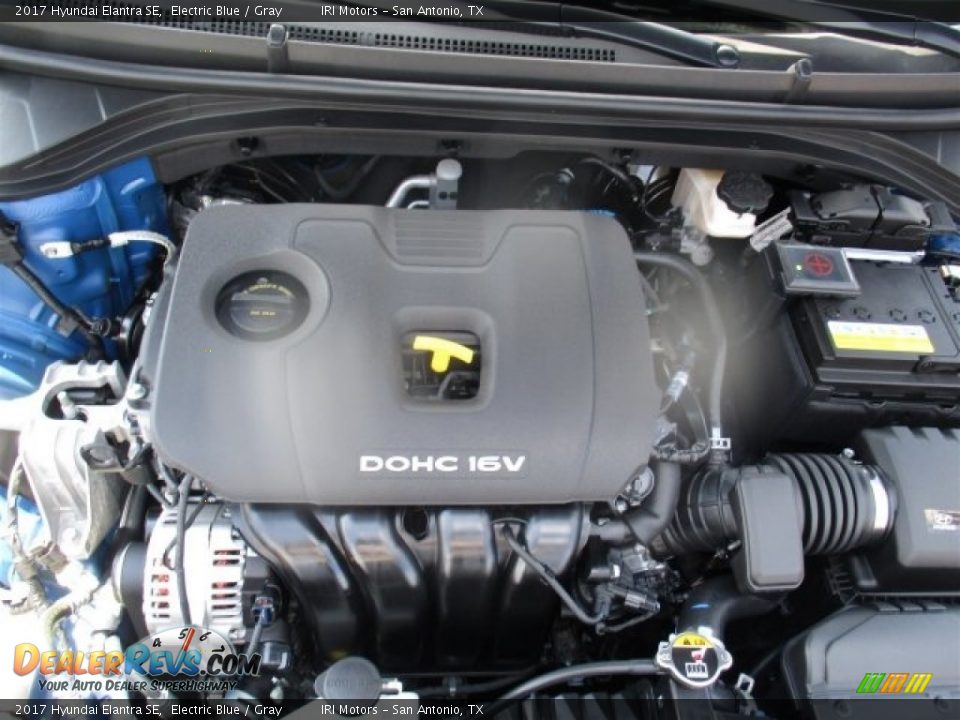 2017 Hyundai Elantra SE Electric Blue / Gray Photo #21