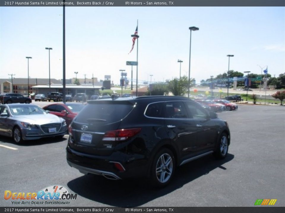 2017 Hyundai Santa Fe Limited Ultimate Becketts Black / Gray Photo #4