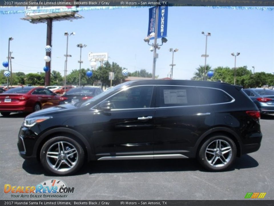 2017 Hyundai Santa Fe Limited Ultimate Becketts Black / Gray Photo #5