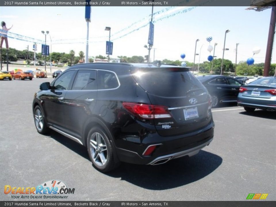 2017 Hyundai Santa Fe Limited Ultimate Becketts Black / Gray Photo #6