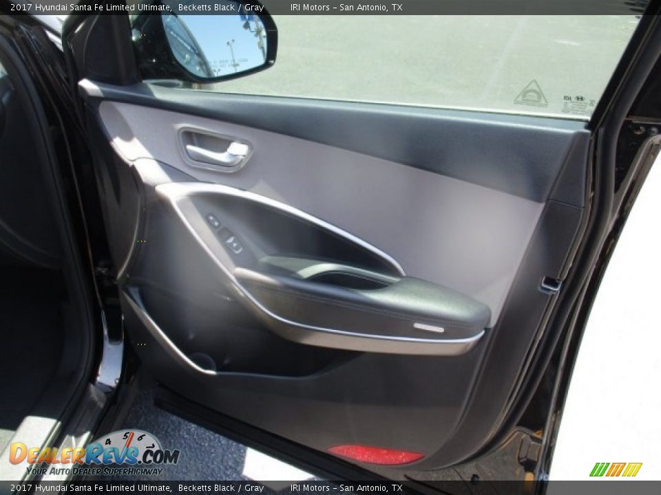 2017 Hyundai Santa Fe Limited Ultimate Becketts Black / Gray Photo #11