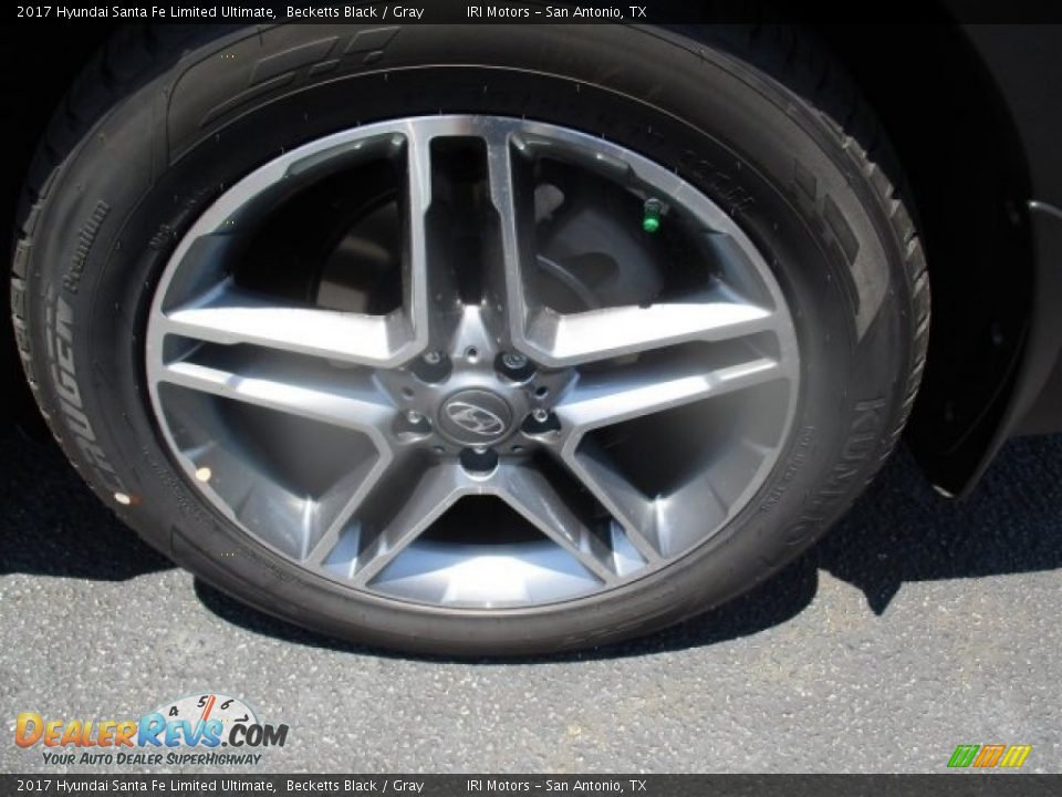2017 Hyundai Santa Fe Limited Ultimate Becketts Black / Gray Photo #19