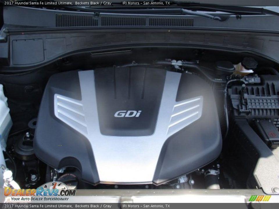 2017 Hyundai Santa Fe Limited Ultimate Becketts Black / Gray Photo #21