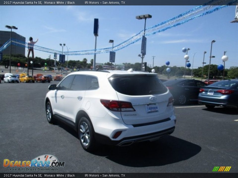 2017 Hyundai Santa Fe SE Monaco White / Black Photo #5