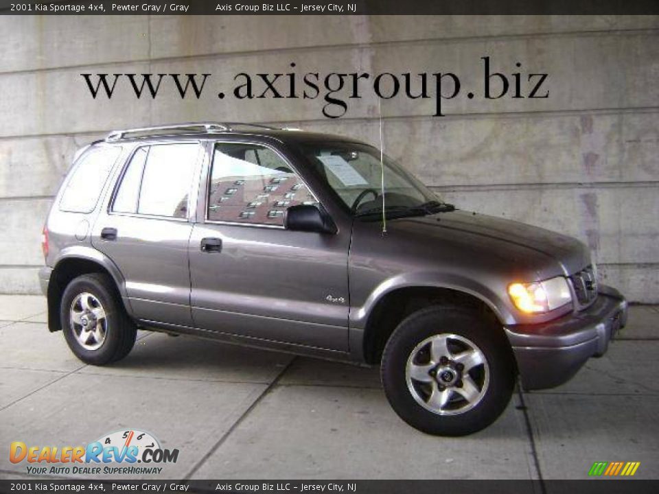 2001 Kia Sportage 4x4 Pewter Gray / Gray Photo #1