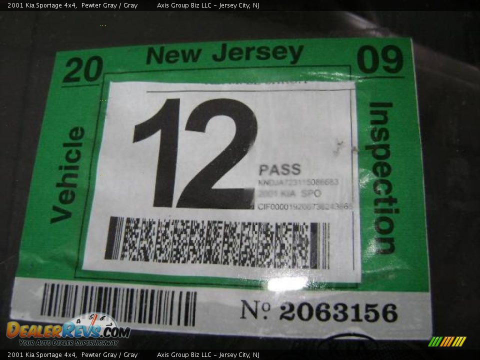 2001 Kia Sportage 4x4 Pewter Gray / Gray Photo #9