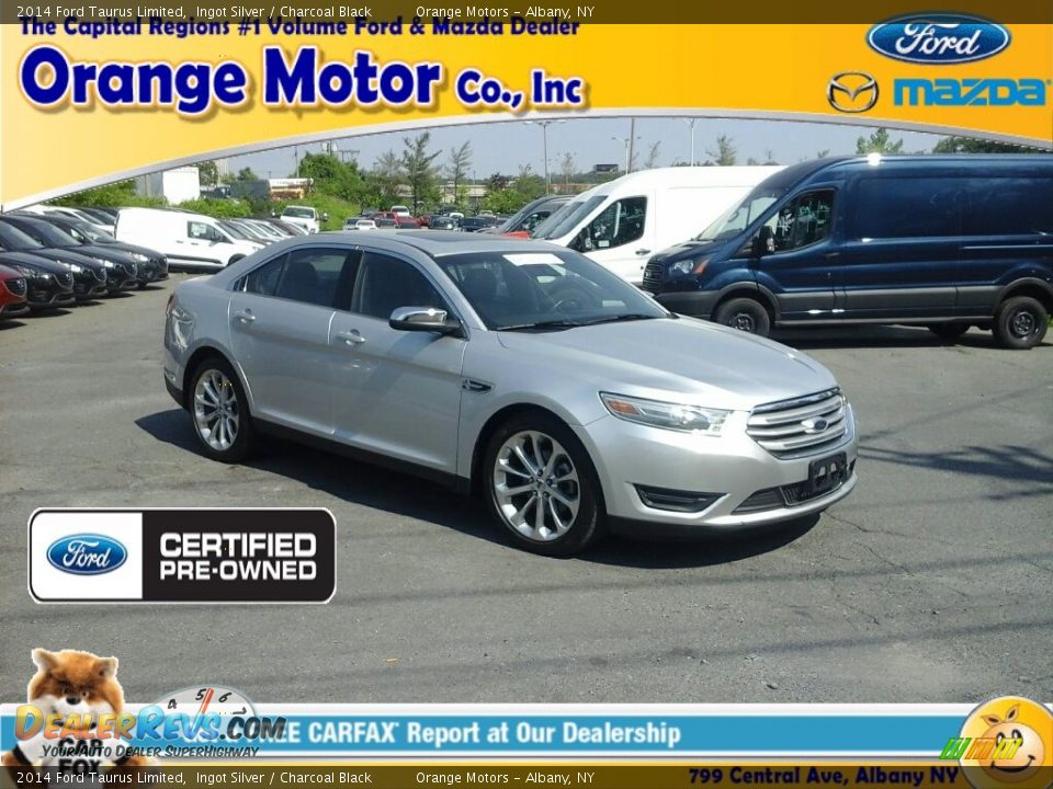 2014 Ford Taurus Limited Ingot Silver / Charcoal Black Photo #1