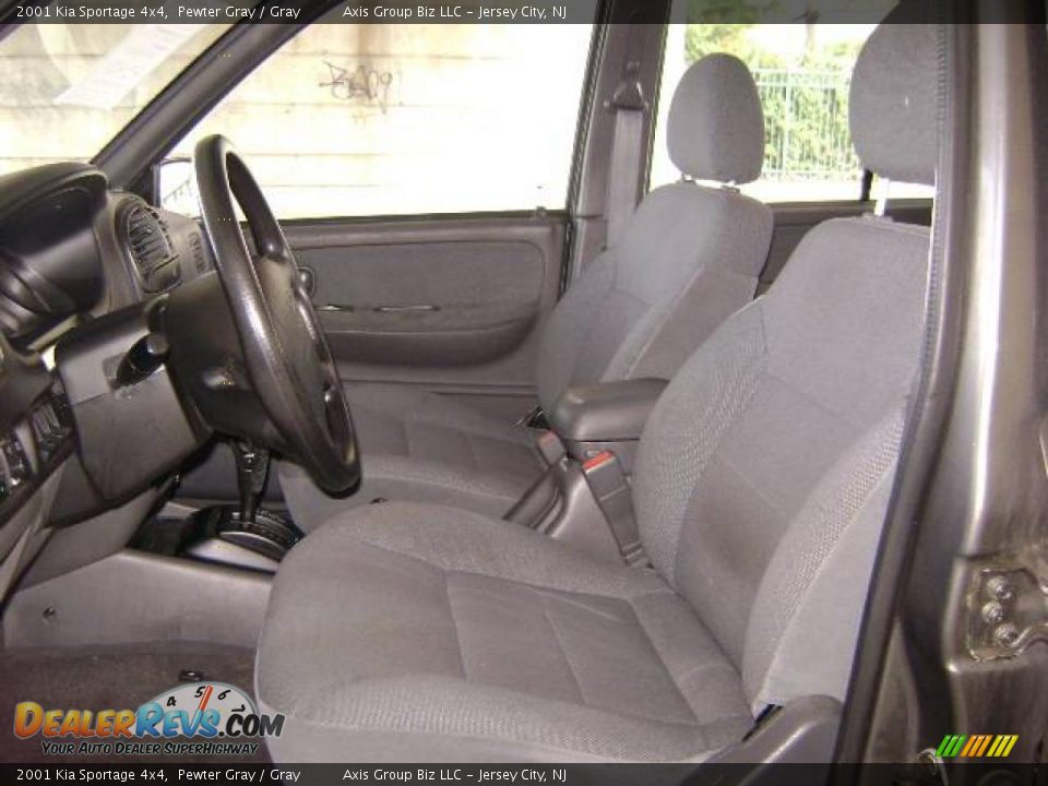 2001 Kia Sportage 4x4 Pewter Gray / Gray Photo #16