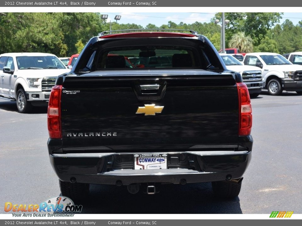 2012 Chevrolet Avalanche LT 4x4 Black / Ebony Photo #4