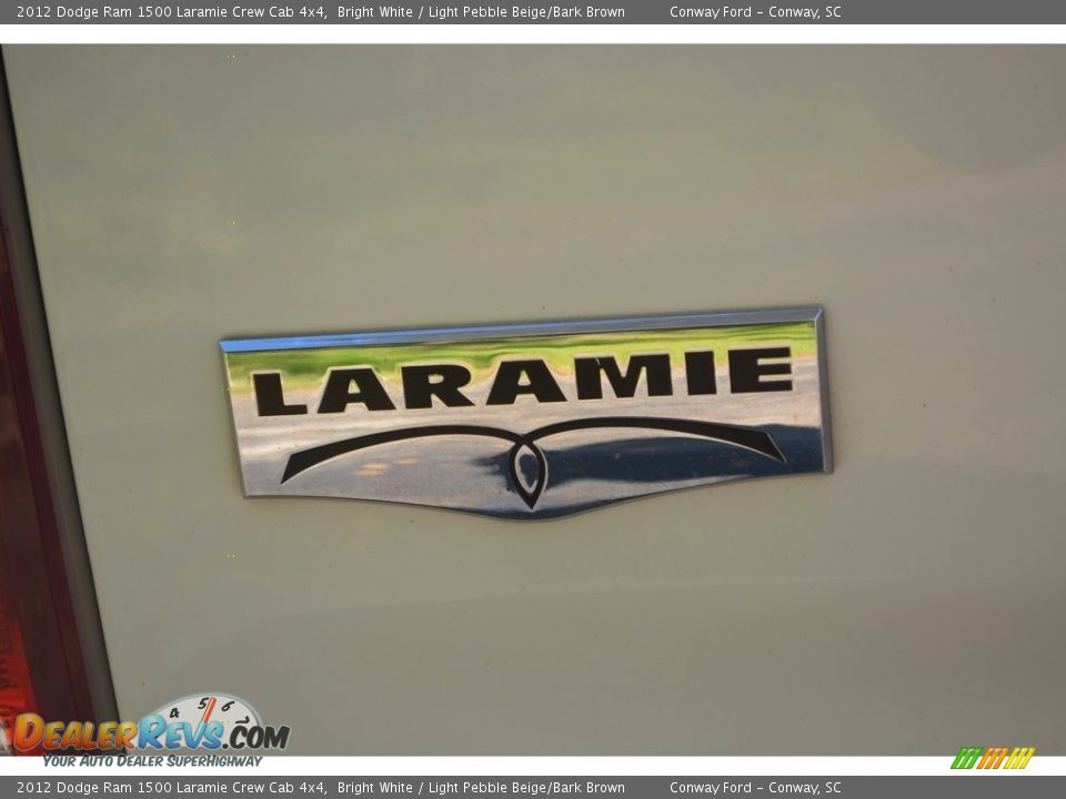2012 Dodge Ram 1500 Laramie Crew Cab 4x4 Bright White / Light Pebble Beige/Bark Brown Photo #6