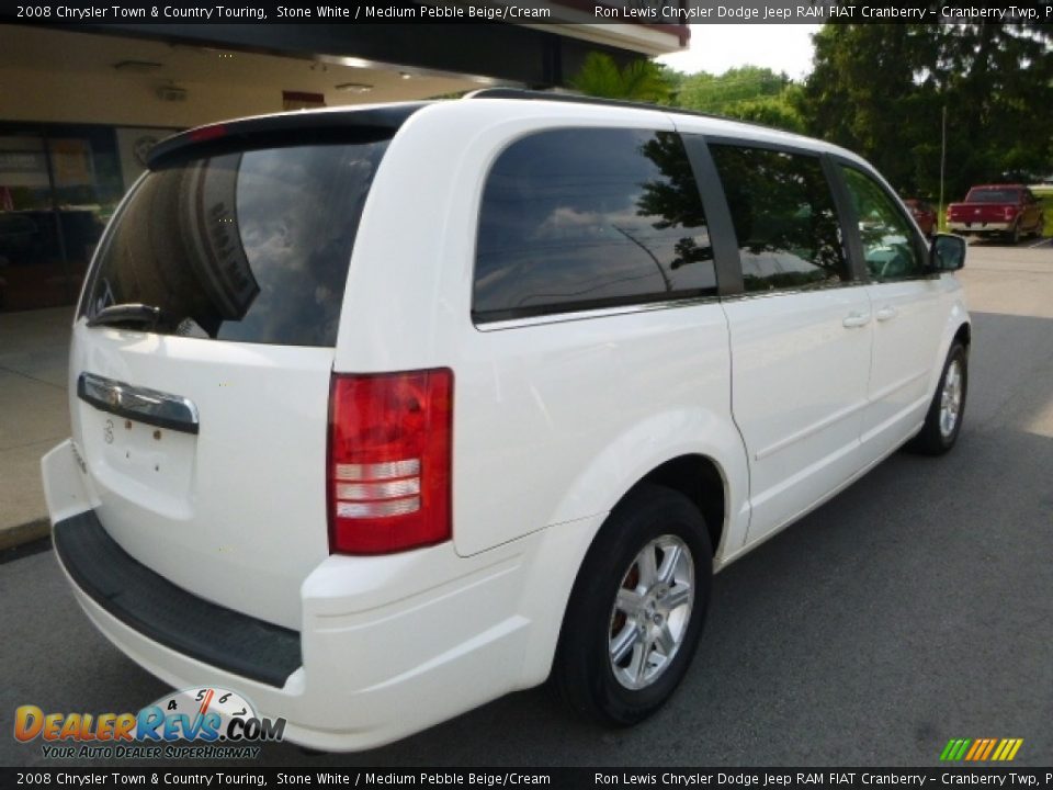 2008 Chrysler Town & Country Touring Stone White / Medium Pebble Beige/Cream Photo #2