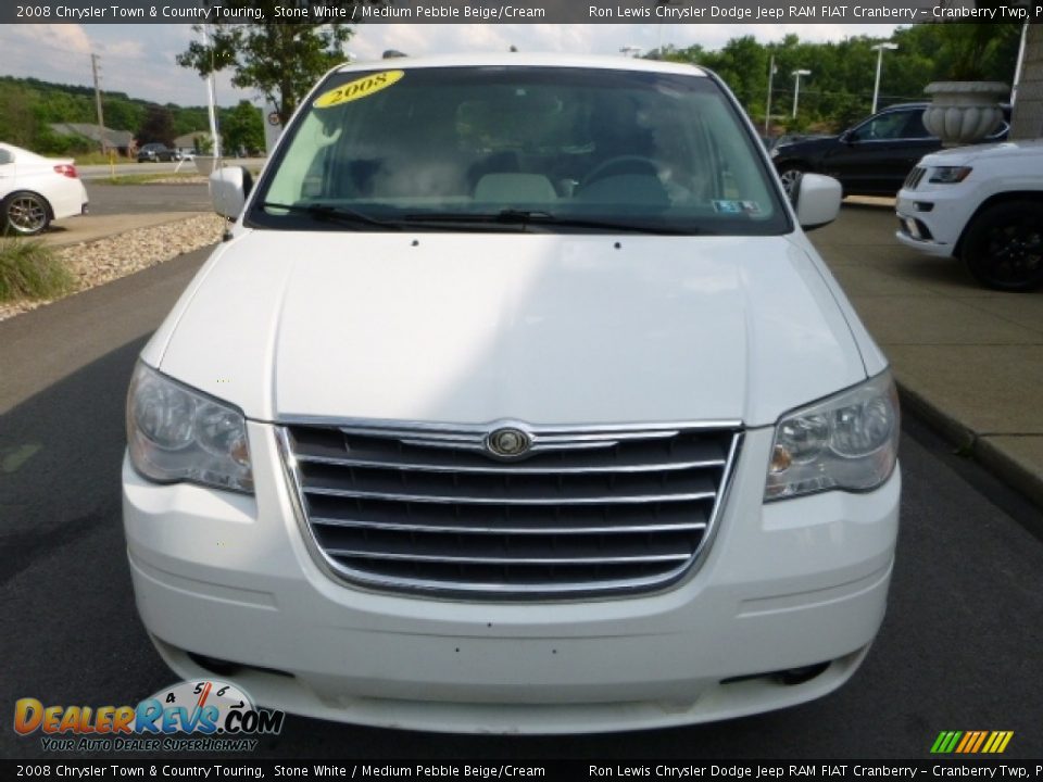 2008 Chrysler Town & Country Touring Stone White / Medium Pebble Beige/Cream Photo #8