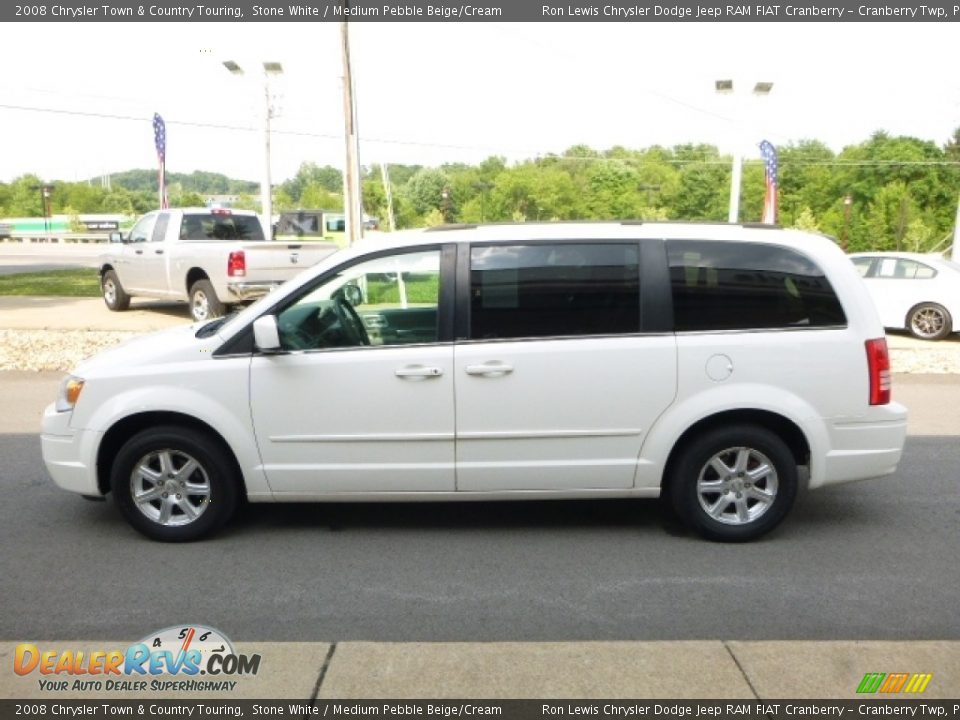 2008 Chrysler Town & Country Touring Stone White / Medium Pebble Beige/Cream Photo #10