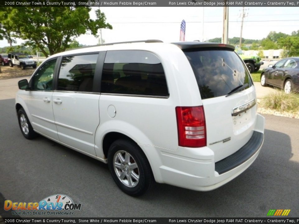 2008 Chrysler Town & Country Touring Stone White / Medium Pebble Beige/Cream Photo #11