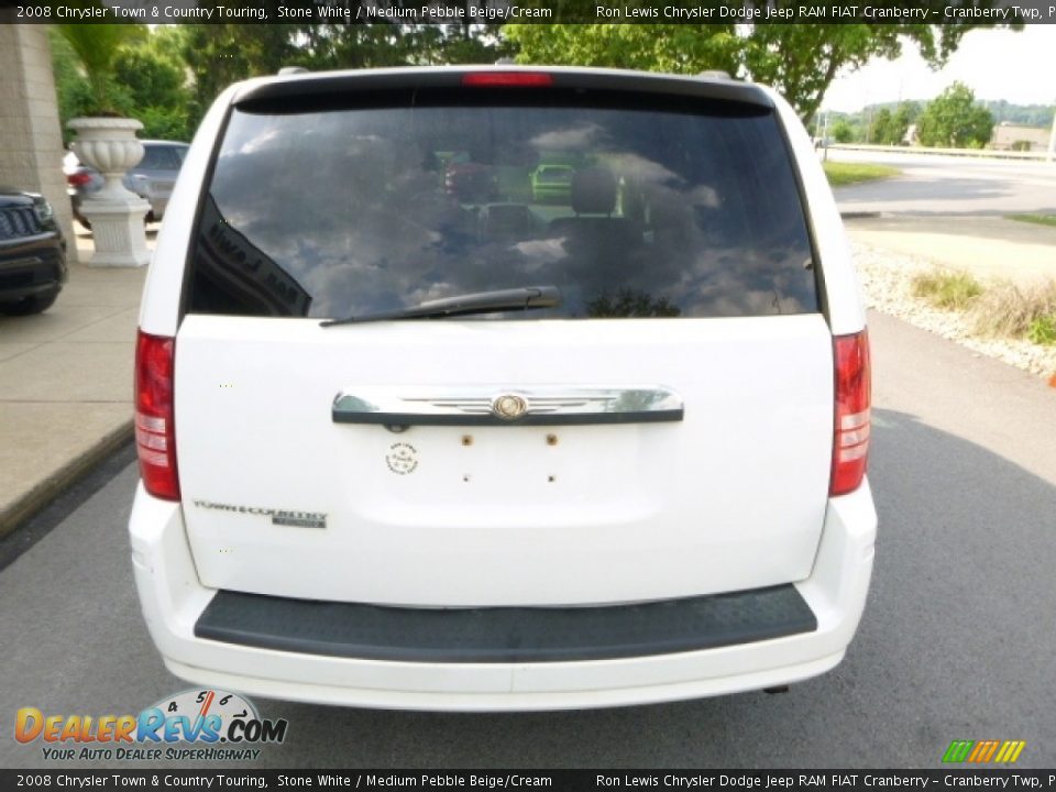 2008 Chrysler Town & Country Touring Stone White / Medium Pebble Beige/Cream Photo #12