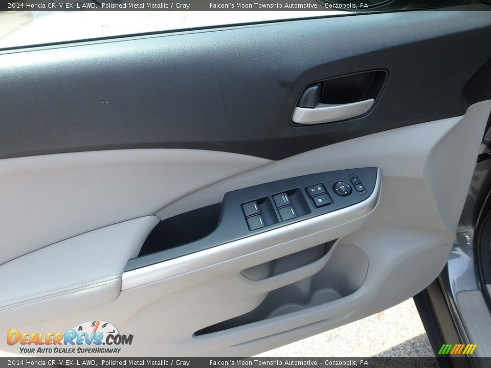 2014 Honda CR-V EX-L AWD Polished Metal Metallic / Gray Photo #18