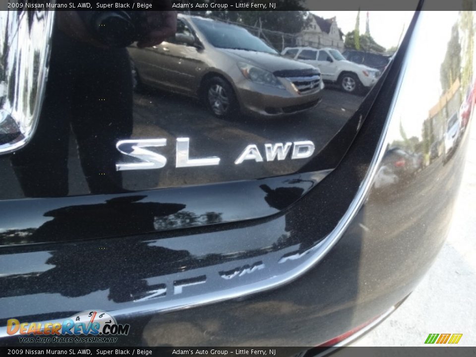 2009 Nissan Murano SL AWD Super Black / Beige Photo #33