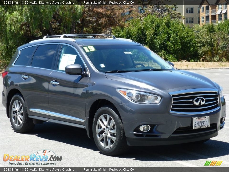 2013 Infiniti JX 35 AWD Diamond Slate / Graphite Photo #1