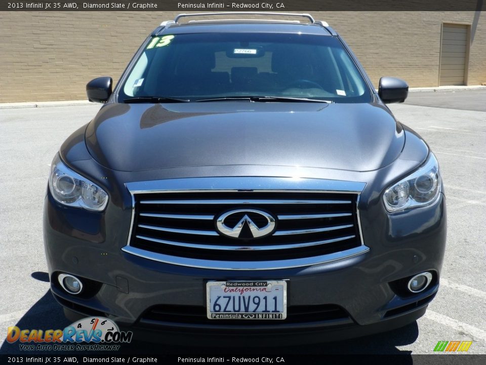 2013 Infiniti JX 35 AWD Diamond Slate / Graphite Photo #2