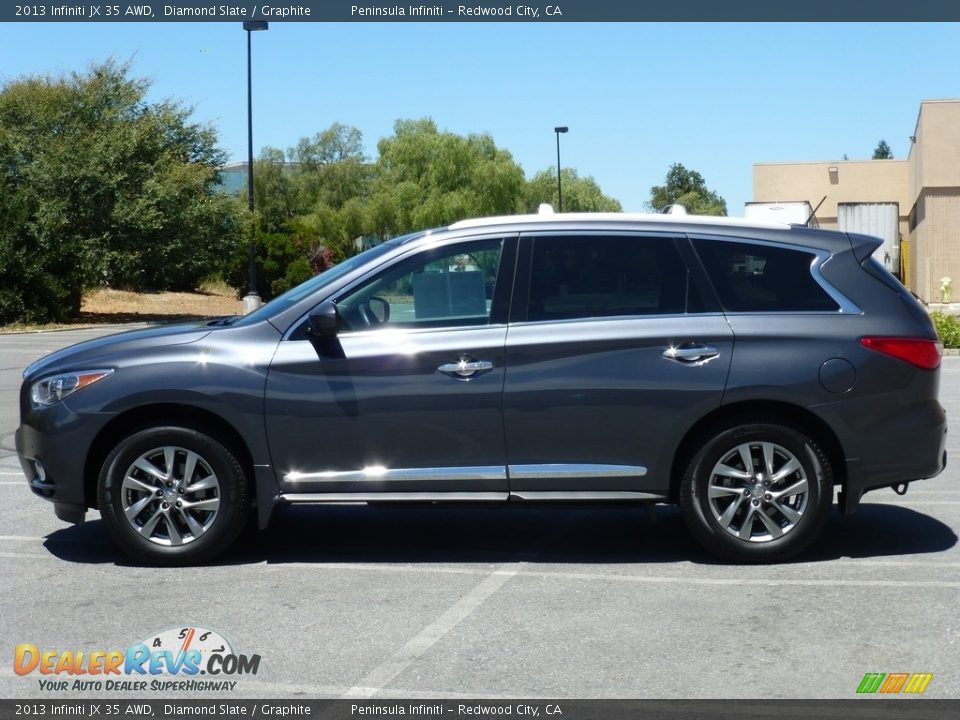 2013 Infiniti JX 35 AWD Diamond Slate / Graphite Photo #3
