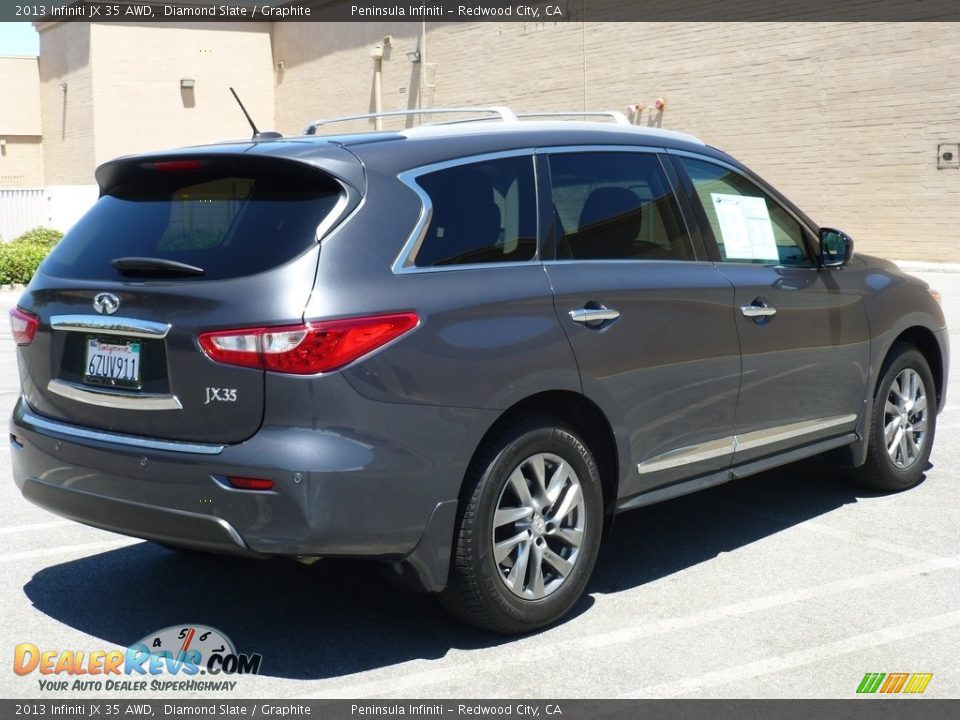 2013 Infiniti JX 35 AWD Diamond Slate / Graphite Photo #5