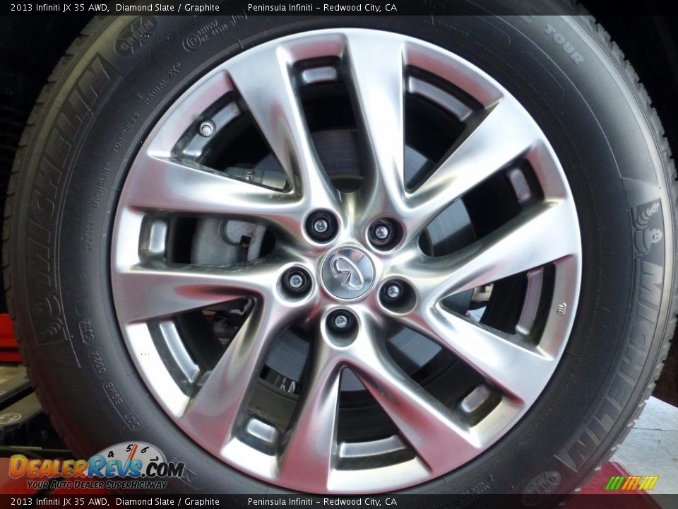 2013 Infiniti JX 35 AWD Diamond Slate / Graphite Photo #11