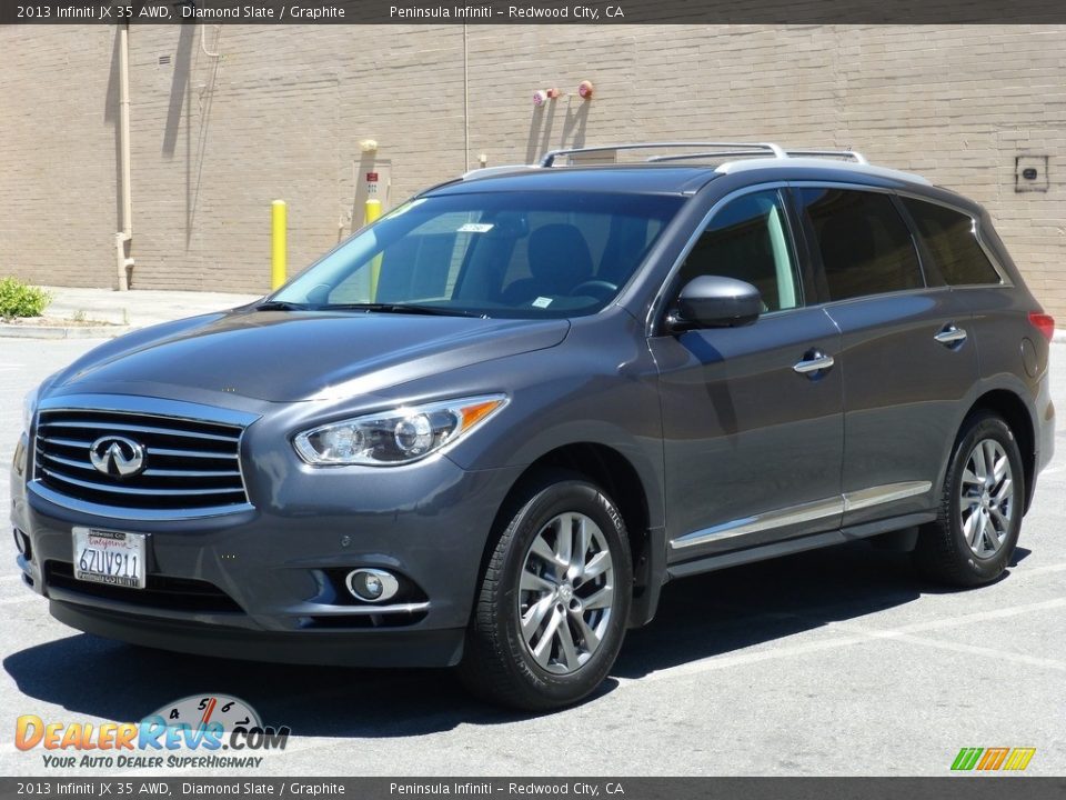 2013 Infiniti JX 35 AWD Diamond Slate / Graphite Photo #12