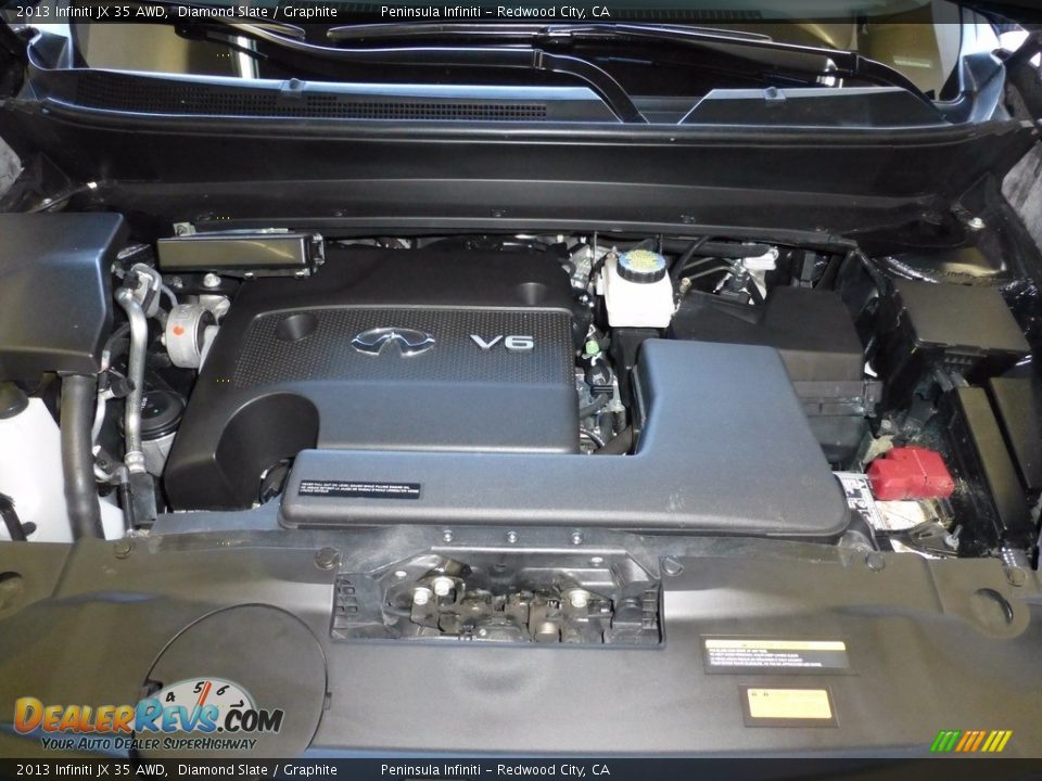 2013 Infiniti JX 35 AWD Diamond Slate / Graphite Photo #25