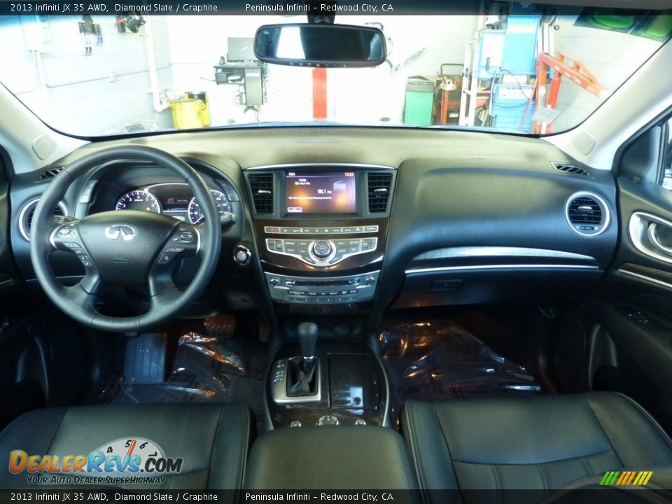 2013 Infiniti JX 35 AWD Diamond Slate / Graphite Photo #26